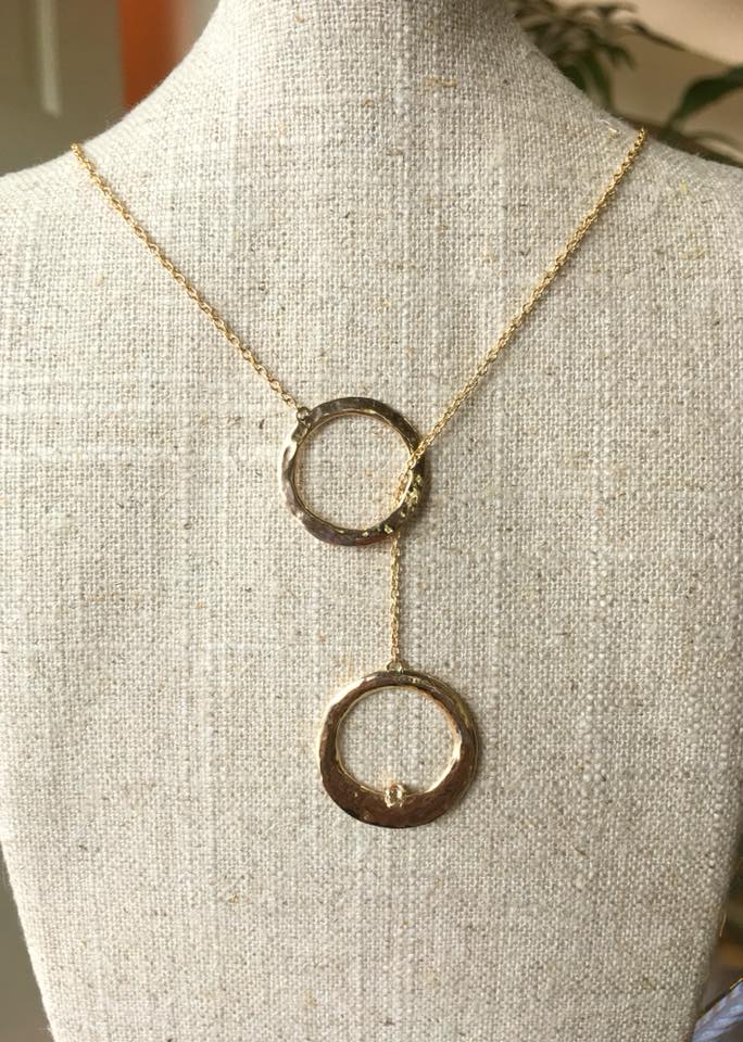 The Lariat Necklace Check out this piece our Jeweler just finished. This Lariat necklace started out as a 8mm wedding band and a single diamond stud that our customer inherited from her Grandmother. Such a gorgeous & modern memory piece. Futer Bros Jewelers York, PA