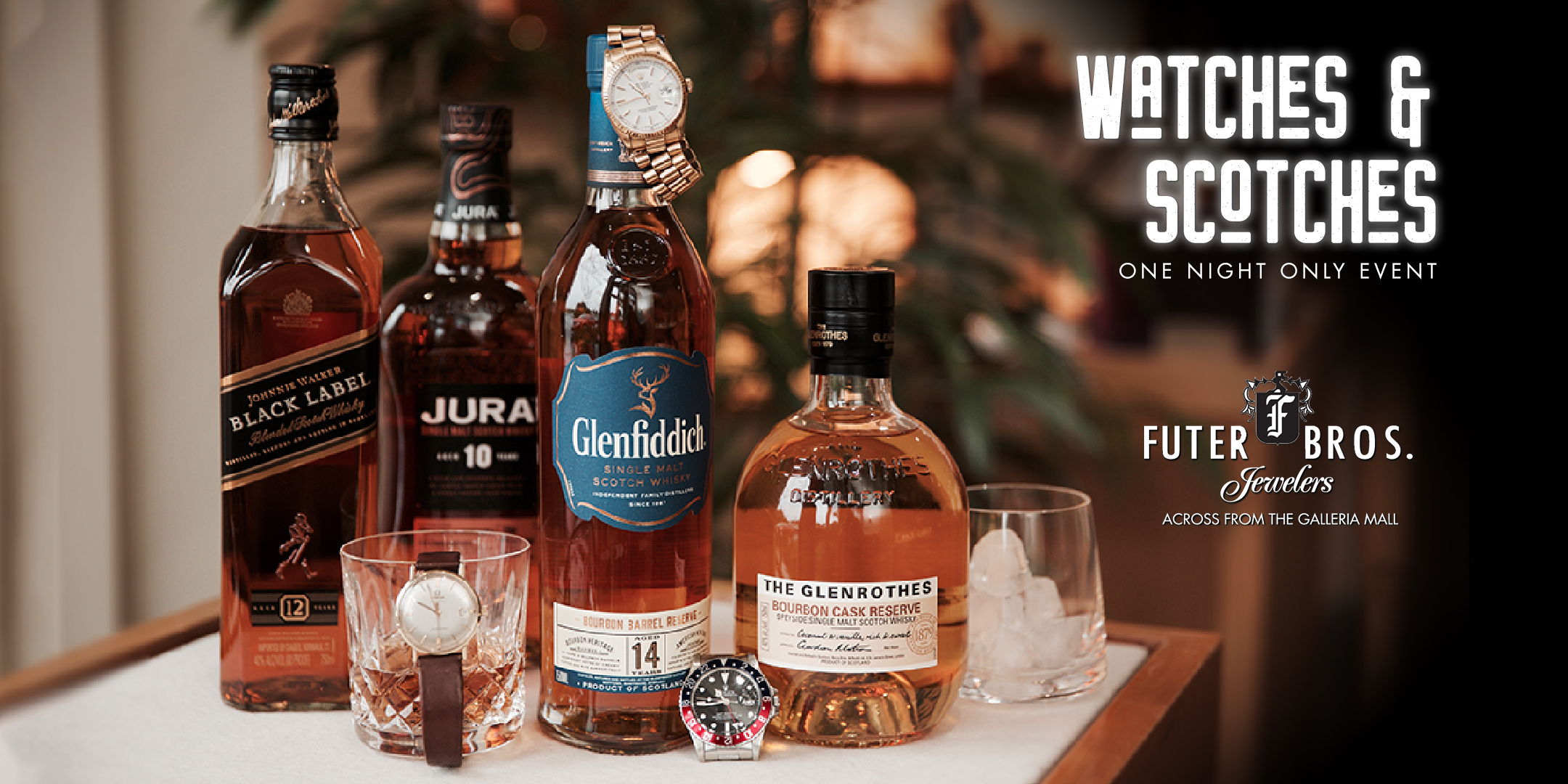 Join us for Watches & Scotches on Thursday, November 7!
